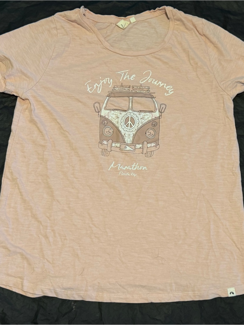 Pacific Creations Enjoy The Journey Marathon Florida Keys VW Bus Tee M